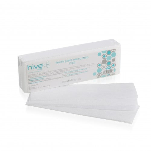 Hive Flexible Paper Waxing Strips (100) 22.5cm x 7.5cm