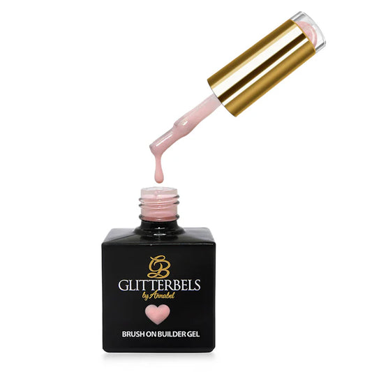 Glitterbels Brush On Builder GEL  - Peach Shimmer