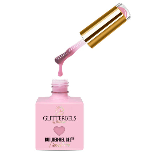 Glitterbels Hema Free Brush On Builder GEL - Candy Pop