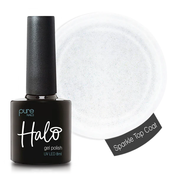 Halo Gel Polish 8ml Sparkle Top Coat Non-Wipe